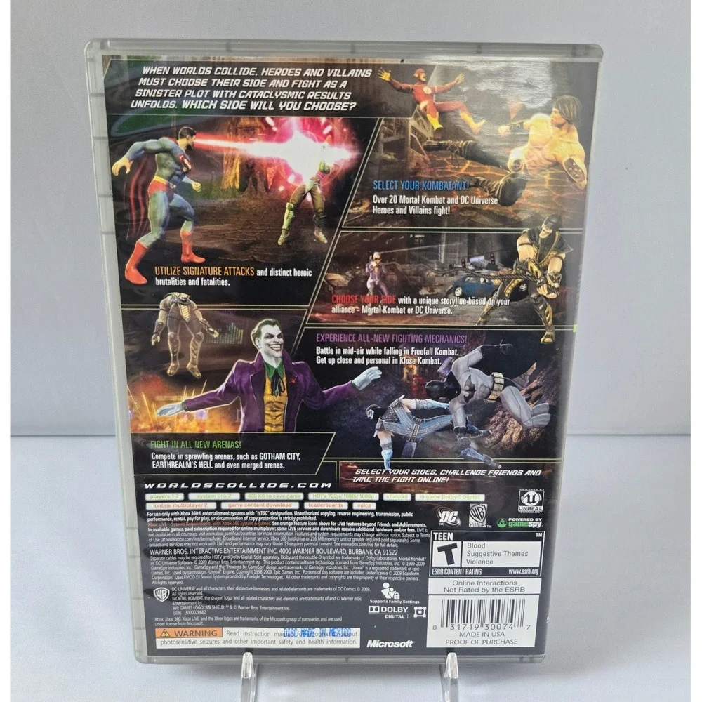 Mortal Kombat Deadly‎ Alliance & Vs DC Universe Bundle - Xbox 360 - CIB 2 Games